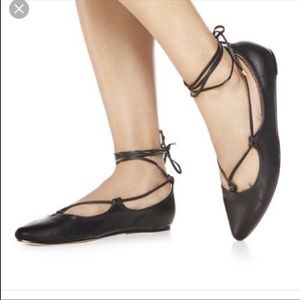 Just Fab ‘Carley’ lace up ballet flats